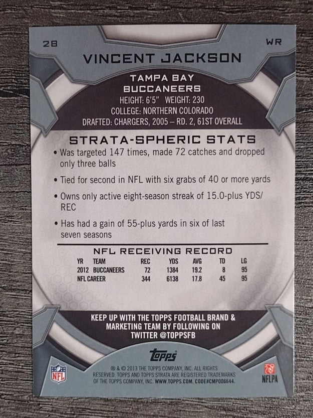 2013 Topps Strata Retail #28 Vincent Jackson