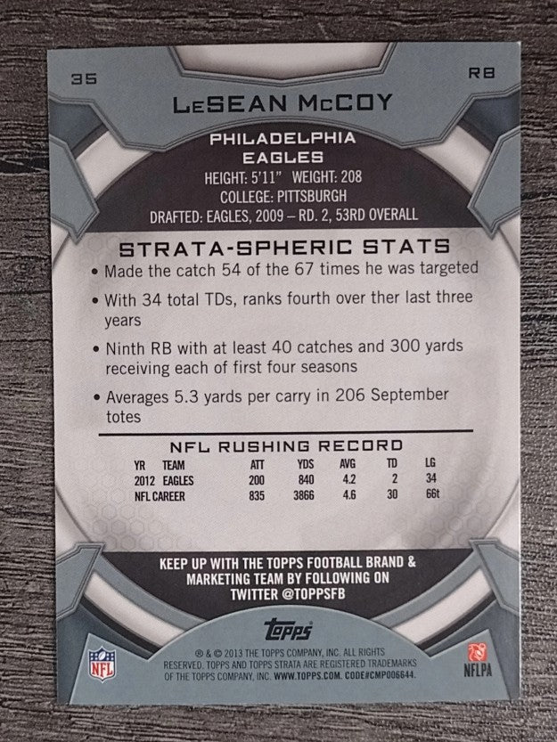 2013 Topps Strata Retail #35 LeSean McCoy