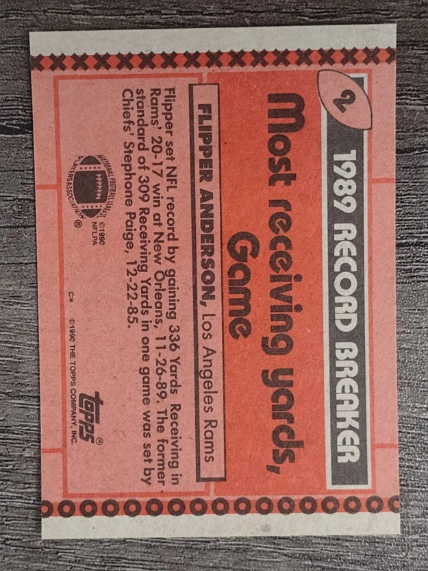 1990 Topps #2 Flipper Anderson RB