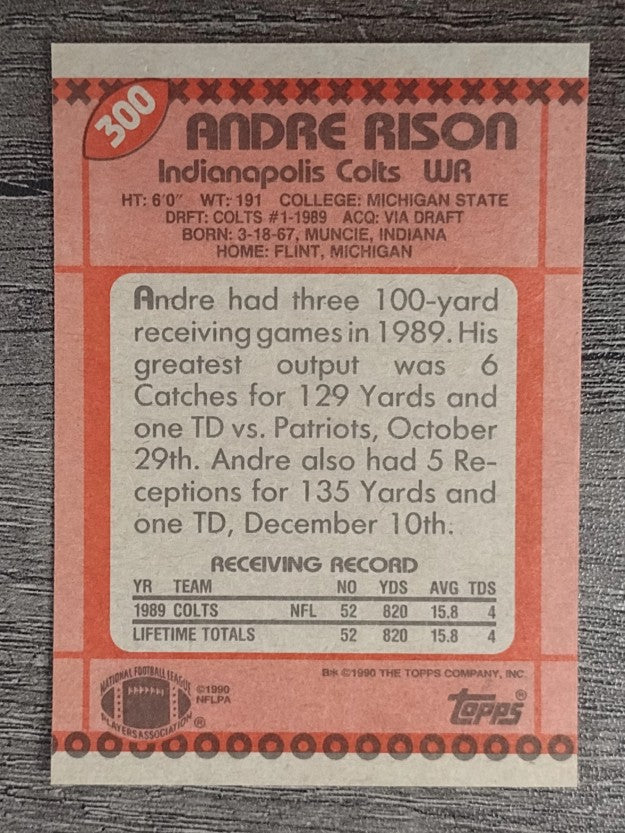 1990 Topps #300 Andre Rison