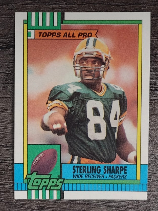 1990 Topps Disclaimer Back #140 Sterling Sharpe