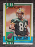 1990 Topps Disclaimer Back #140 Sterling Sharpe