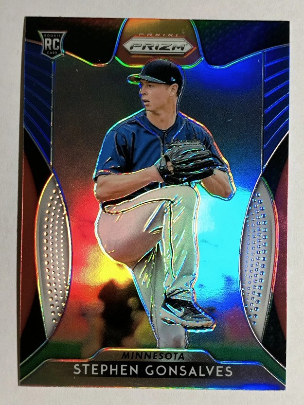2019 Panini Prizm Prizms Red White and Blue #104 Stephen Gonsalves