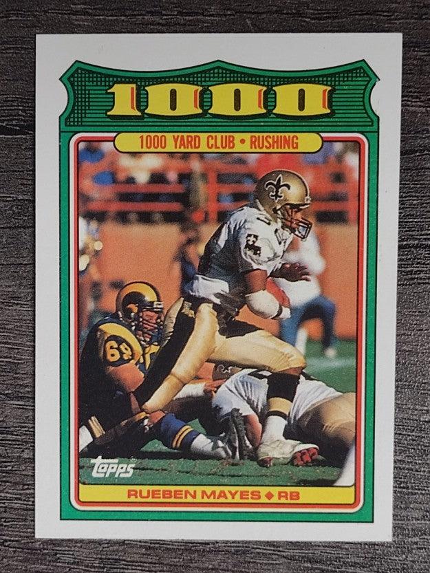 1988 Topps 1000 Yard Club #13 Rueben Mayes