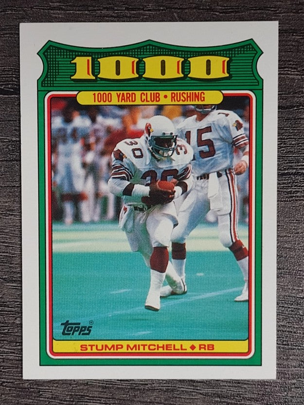 1988 Topps 1000 Yard Club #23 Stump Mitchell