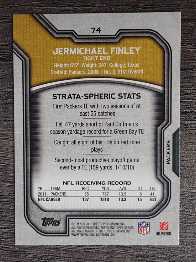 2012 Topps Strata #74 Jermichael Finley