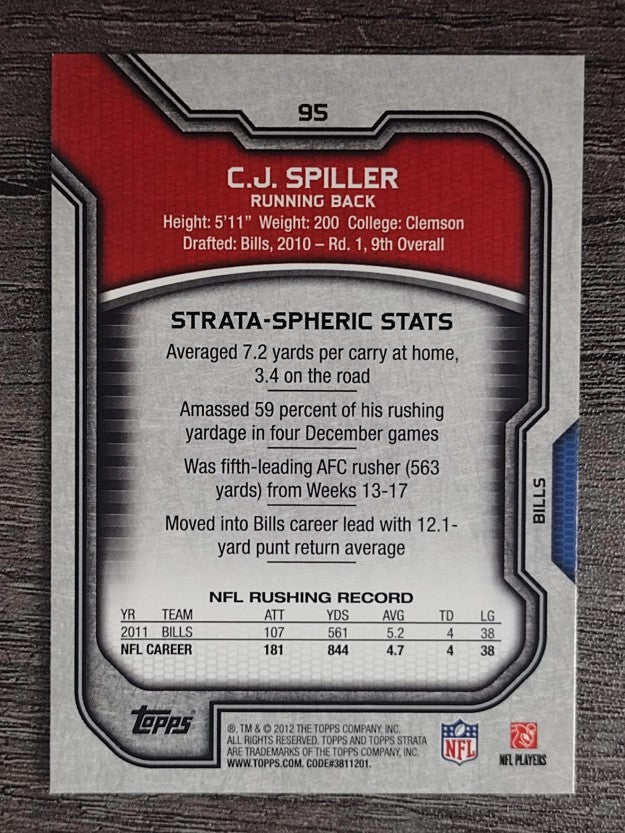 2012 Topps Strata #95 C.J. Spiller