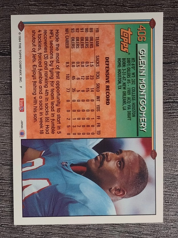 1994 Topps #406 Glenn Montgomery