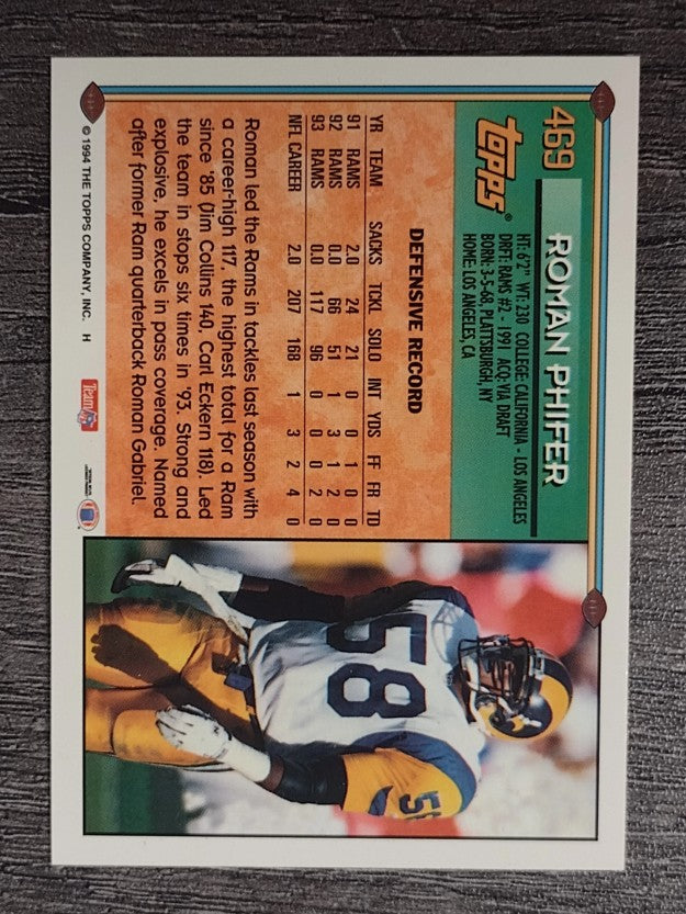 1994 Topps #469 Roman Phifer