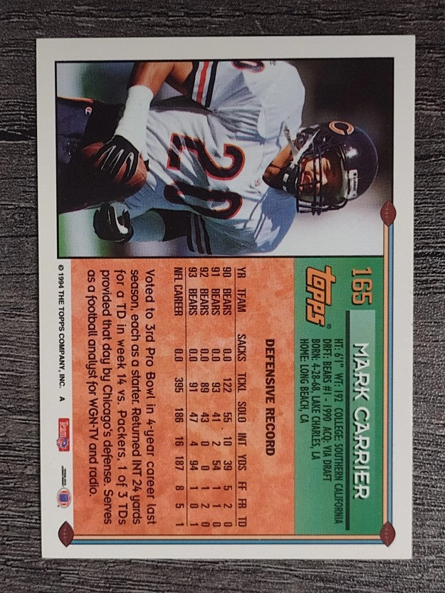 1994 Topps #165 Mark Carrier DB