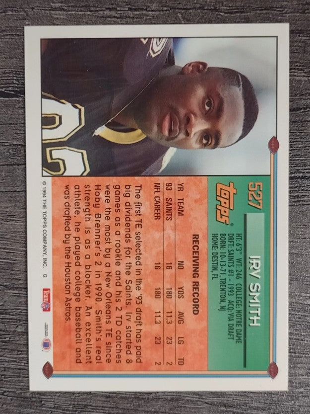1994 Topps #527 Irv Smith