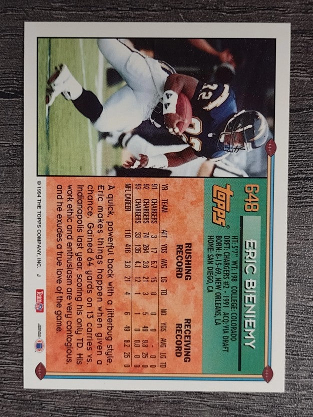 1994 Topps #648 Eric Bieniemy
