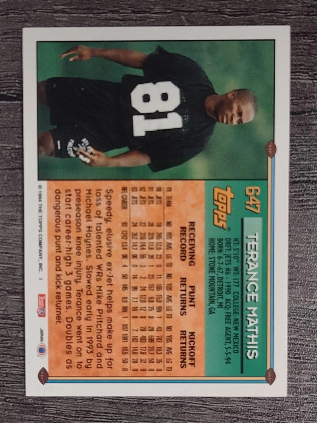 1994 Topps #647 Terance Mathis