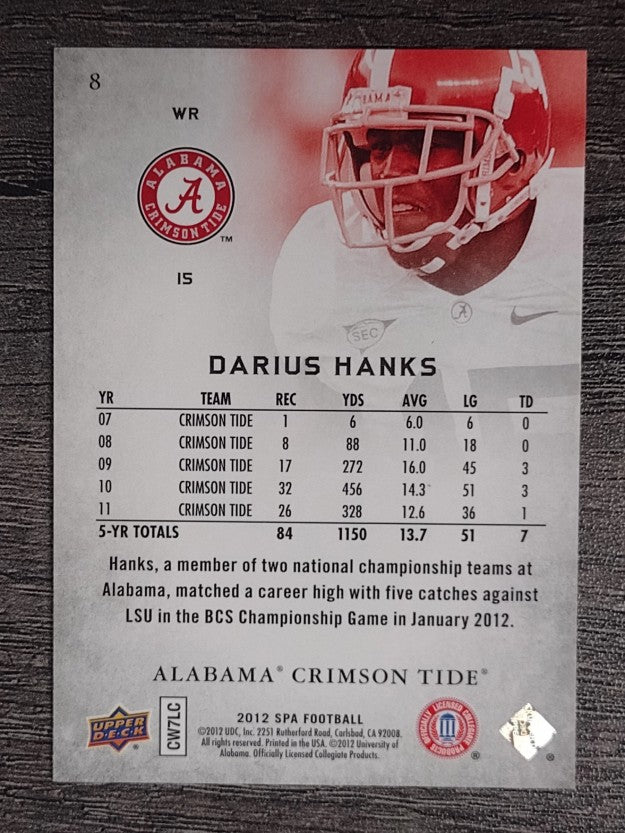 2012 SP Authentic #8 Darius Hanks
