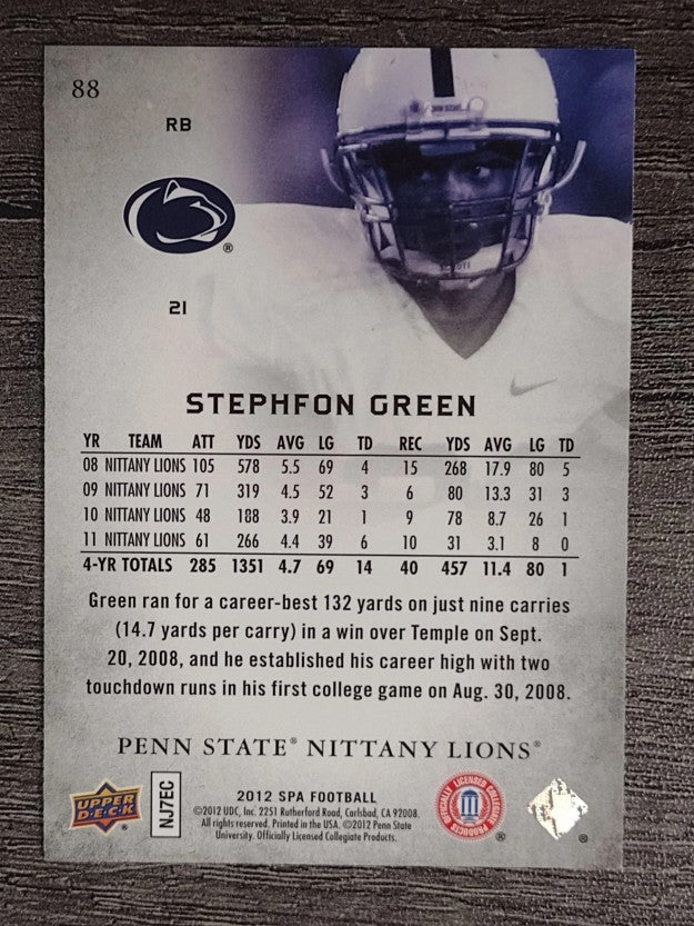 2012 SP Authentic #88 Stephfon Green