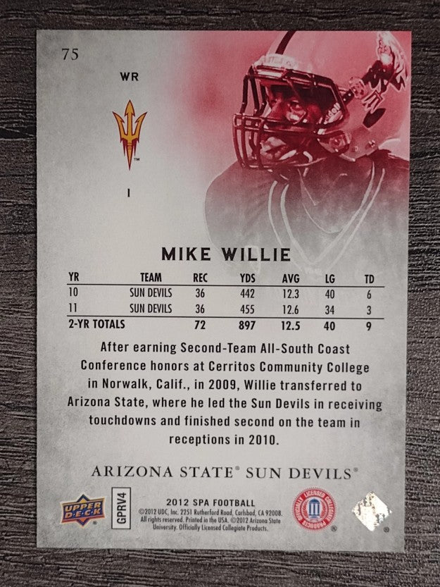 2012 SP Authentic #75 Mike Willie