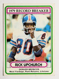 1980 Topps #5 Rick Upchurch RB/Most Punt Return/Yards: Lifetime (VG)