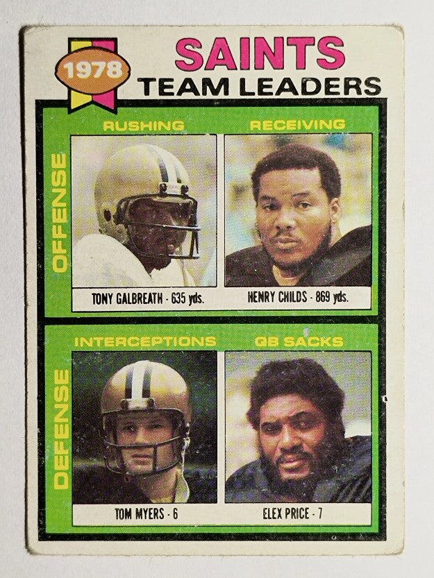 1979 Topps #451 Tony Galbreath/Childs/Tom Myers/Elex Price TL (POOR)