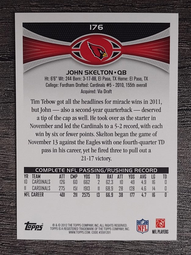 2012 Topps #176 John Skelton
