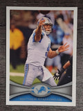 2012 Topps #225A Matthew Stafford/football released