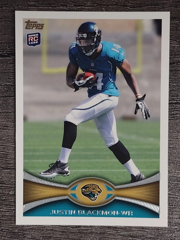 2012 Topps #240A Justin Blackmon RC/running sideways