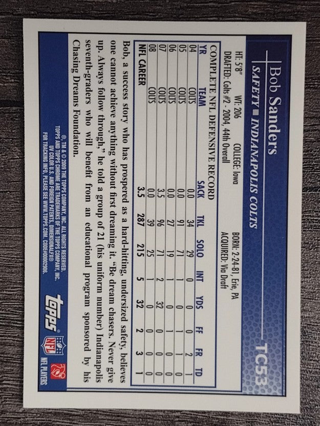2009 Topps Chrome #TC53 Bob Sanders