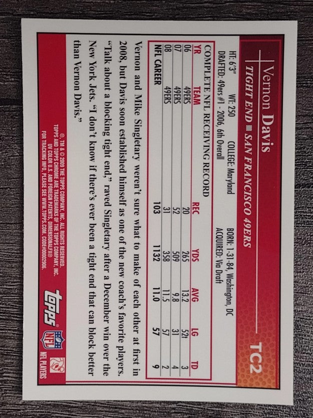 2009 Topps Chrome #TC2 Vernon Davis