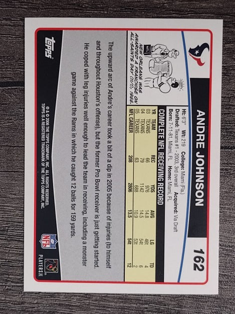 2006 Topps #162 Andre Johnson