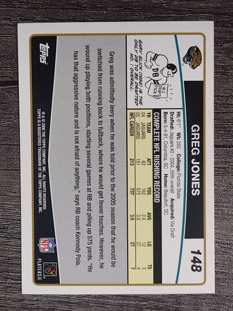 2006 Topps #148 Greg Jones