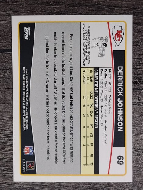 2006 Topps #69 Derrick Johnson