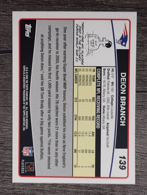 2006 Topps #139 Deion Branch