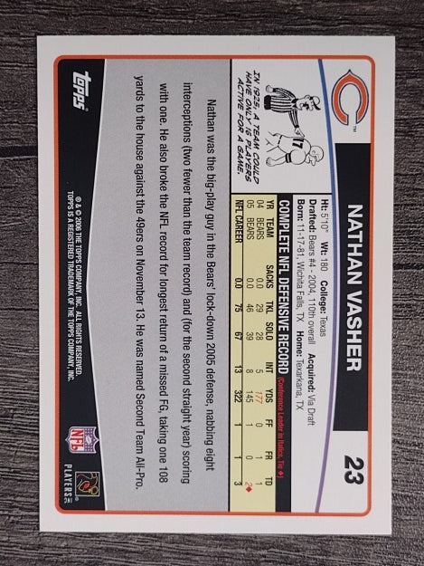2006 Topps #23 Nathan Vasher