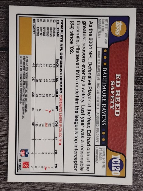 2008 Topps Chrome #TC120 Ed Reed