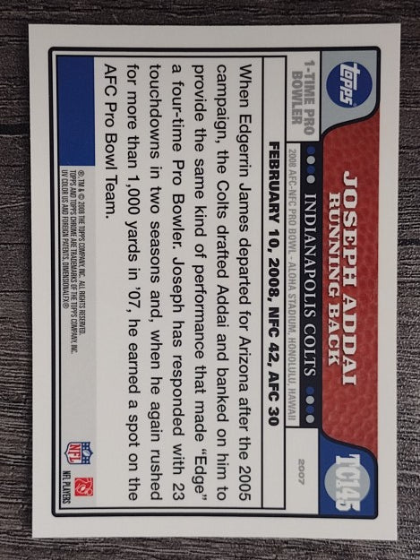 2008 Topps Chrome #TC145 Joseph Addai AP
