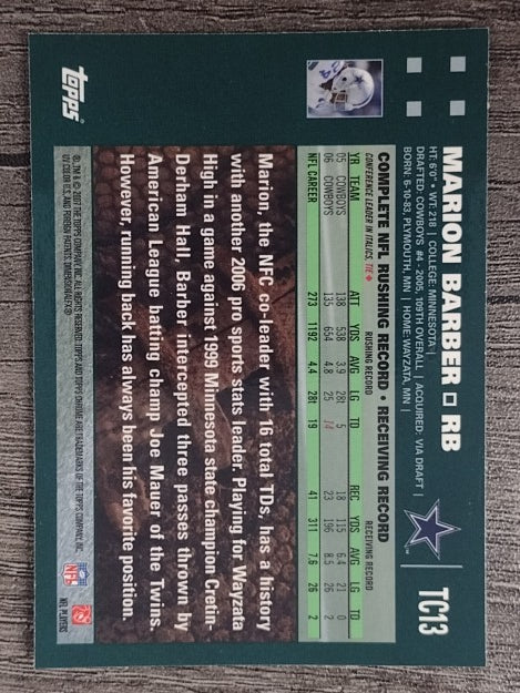 2007 Topps Chrome #TC13 Marion Barber