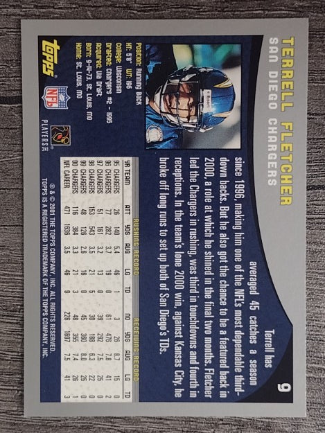 2001 Topps #9 Terrell Fletcher