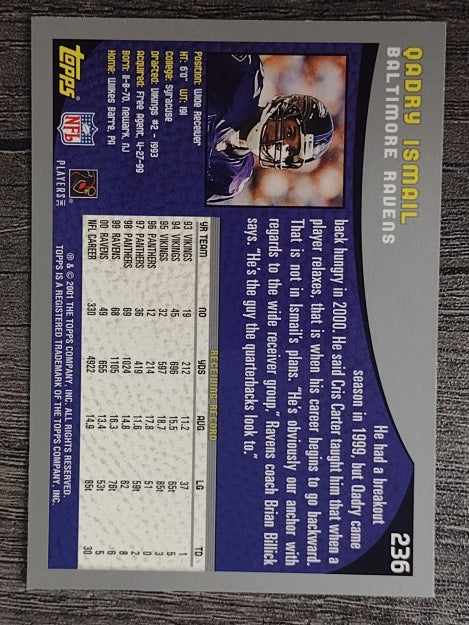 2001 Topps #236 Qadry Ismail