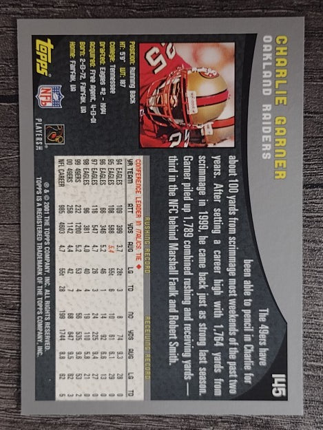2001 Topps #145 Charlie Garner