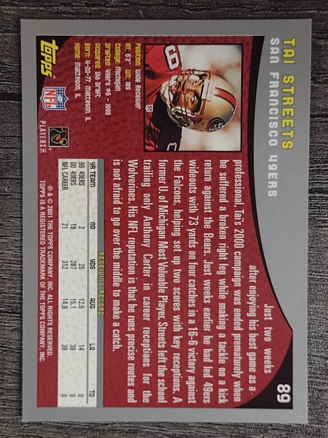 2001 Topps #89 Tai Streets