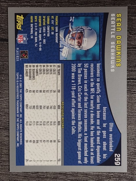 2001 Topps #259 Sean Dawkins