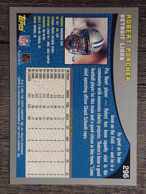 2001 Topps #296 Robert Porcher