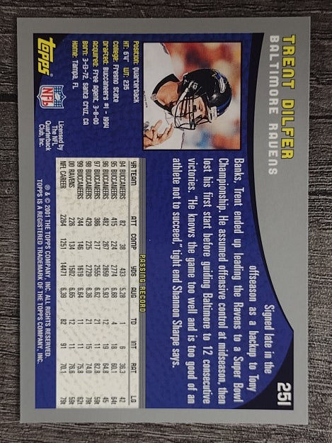2001 Topps #251 Trent Dilfer