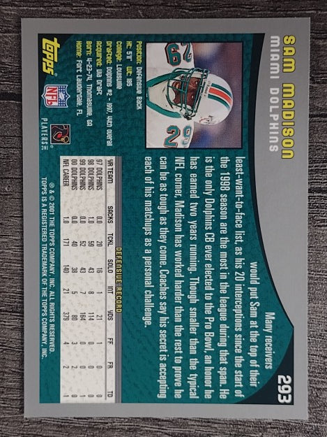 2001 Topps #293 Sam Madison