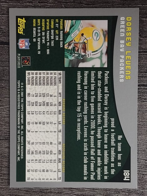 2001 Topps #184 Dorsey Levens
