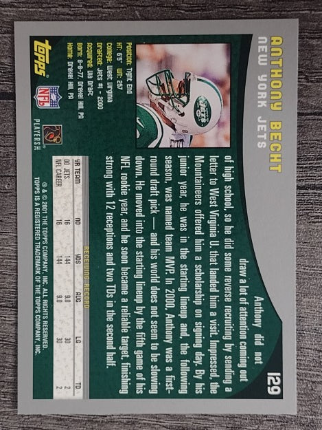 2001 Topps #129 Anthony Becht