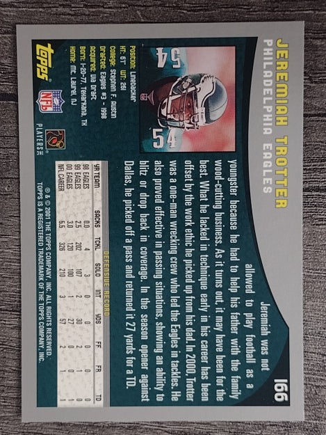 2001 Topps #166 Jeremiah Trotter