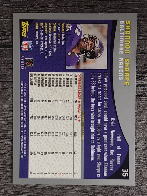 2001 Topps #35 Shannon Sharpe