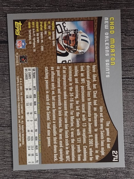 2001 Topps #274 Chad Morton