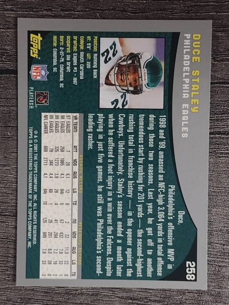 2001 Topps #258 Duce Staley