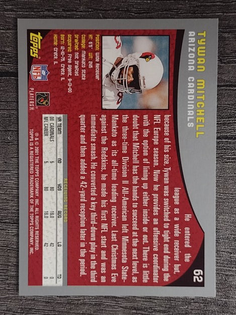 2001 Topps #62 Tywan Mitchell